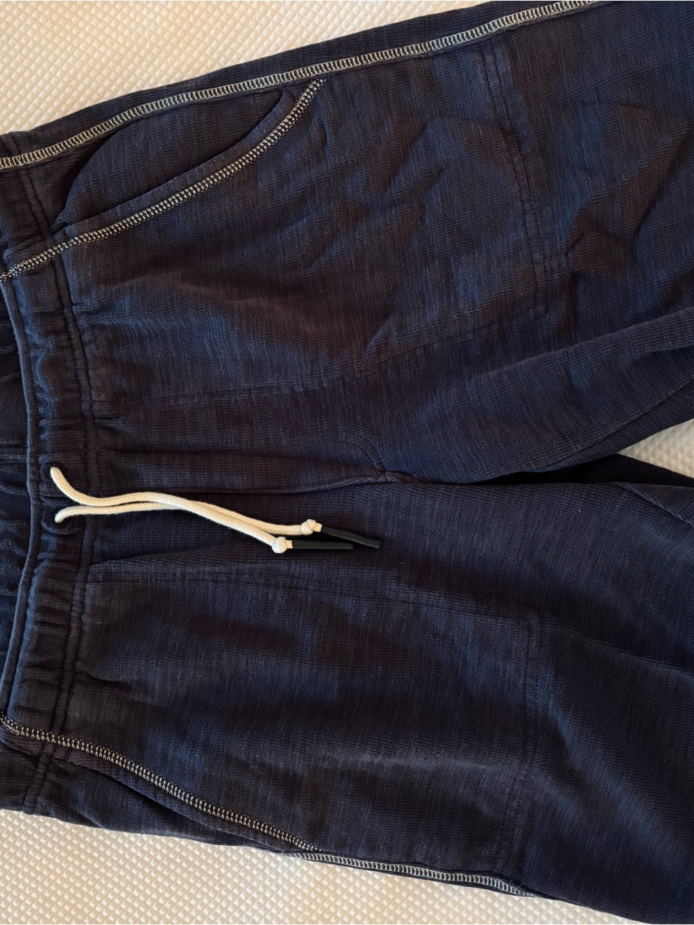Men's Navy Drawstring Shorts - Casual Comfort